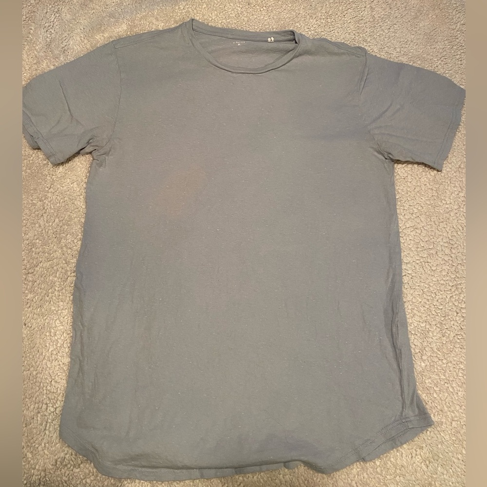 Medium light blue scallop fit shirt from PacSun